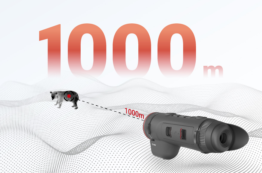 Misurazione della distanza con laser a 1000 m