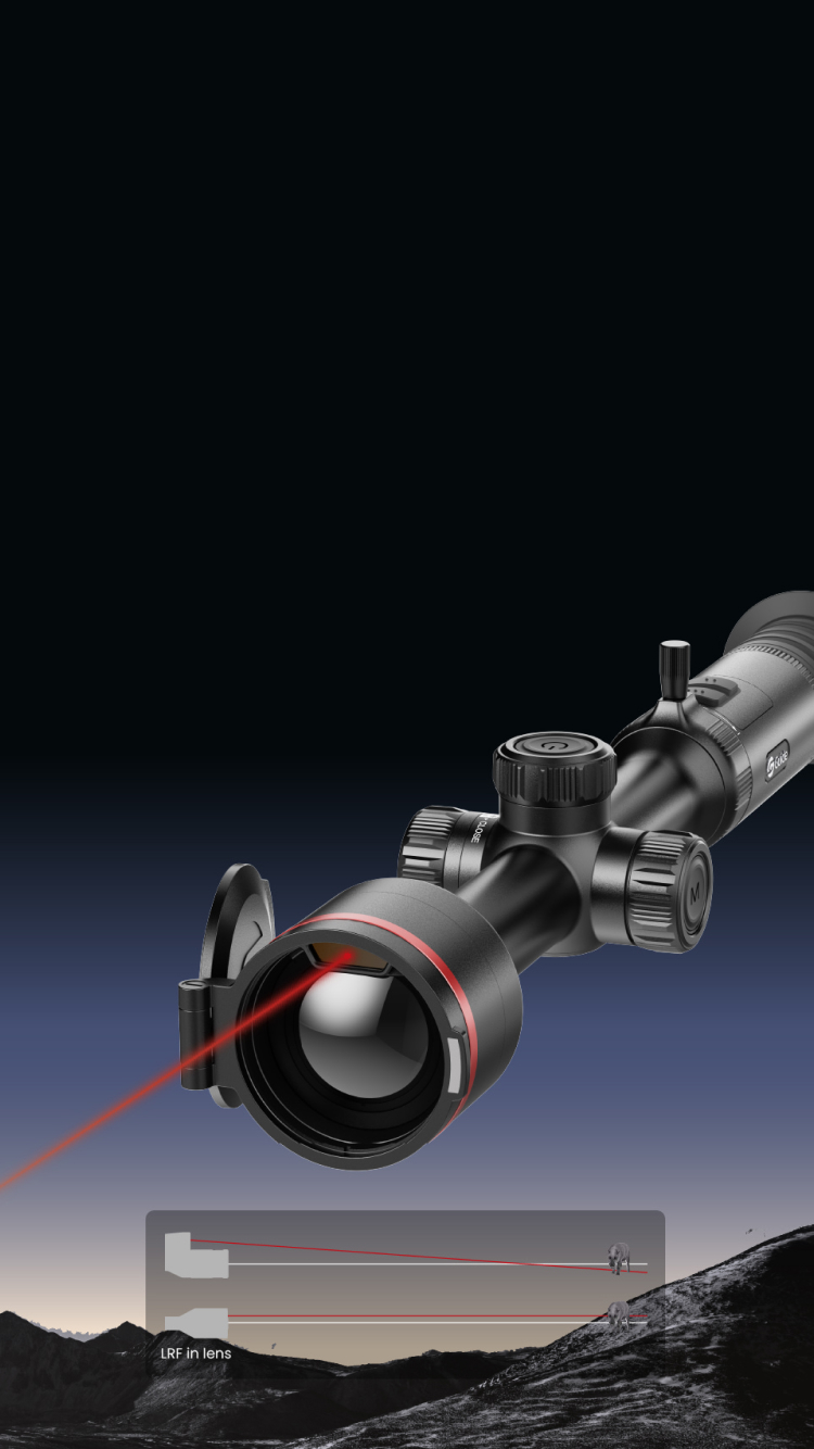 LRF a Lens<br>Tiro di precisione