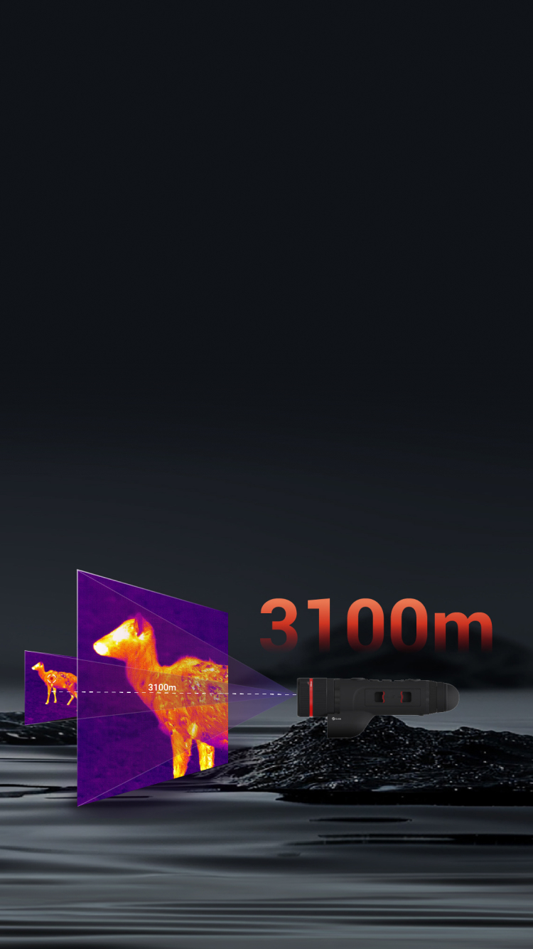 Zoom ottico 3x, distanza di rilevamento fino a 3100 m