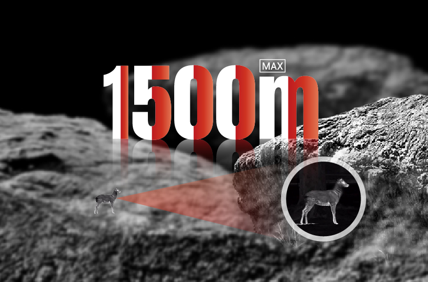 Rilevamento rapido con telemetro ottico da 1500 m